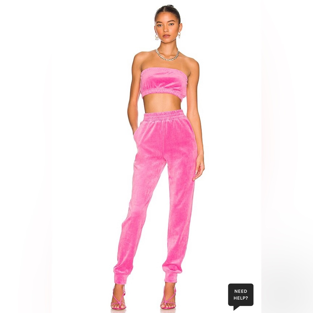 Superdown, Penelope Velour Pant Set, Size Small